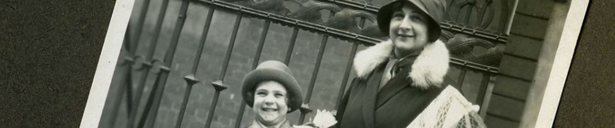 Eva Tannenbaum Cummins age 7 first day of school 1929 1200x250