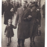 Bob and his parents. Circa 1941.