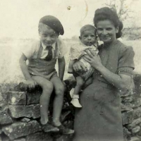 Bob (on left), with his mother Irene, and his brother Danny.