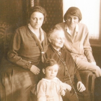 Steve's brother, Rolf, with his mother, grandmother, and great-grandmother. Berlin, 1929.