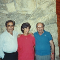 Stella between her brother Joseph (left) and her brother Asher (right)