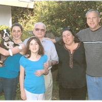 Thomas Blatt with family in Santa Barbara, 2008