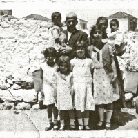 Stella's family in Rhodes. Stella is second from the left.