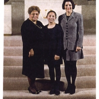 Stella, granddaughter Jessica, and sister Flora. 1994.