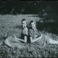 Vera and her cousin Marika, 1938.