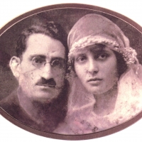 Noémi's parents Sama and Juliska on their wedding, Szeged, 1921.