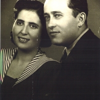 Wedding picture of Noémi and Earnest in Szeget, Hungary, 1945.