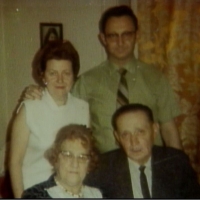 Ann and Sol with Sol's Parents, Tamara and Leo Birulin, They were like second parents to Ann.