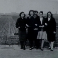 Cousin Clara (second from left) sent this picture to Ann and wrote on the back: "Look how I'm smiling, but my heart is full of sadness and it's wounded forever."