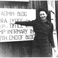 Irene, 22 years old at Camp Weinsberg. January 1946