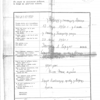 Birth certificate from synagogue, 1940