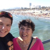 Agi and Jeffrey her grandson in 2015.