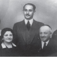 Robert's mother is at far right. Her parents and sister were gassed at Auschwitz. Her brother, center, was killed in a forced labor camp.