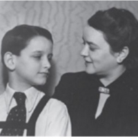 Robert, as a child, with his mother.
