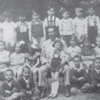 Class photo, 1936. Robert in in back (top) row, second from the far right.