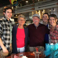 Lenda Family: Hana's son Max Kern, Rose, Tom, Hana's daughter Sara Kern and Hana