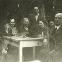 Tom and parents, August, 1941.