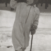 Tom skiing, 1941