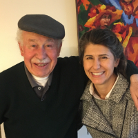 Tom with daughter Hana, 2019