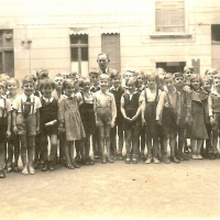 Class picture standing, front row 6th from left