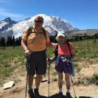 Bronka hiking at age 96