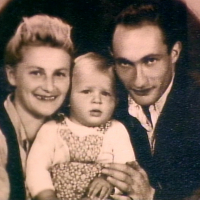 with Fanny and son Carl